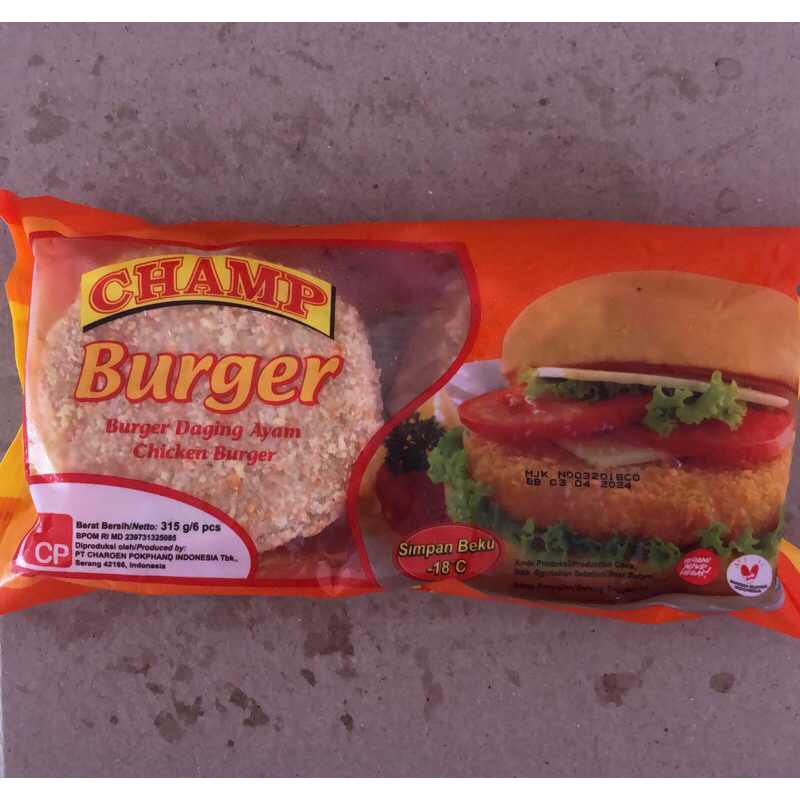 

Champ Burger Crispy 315gr