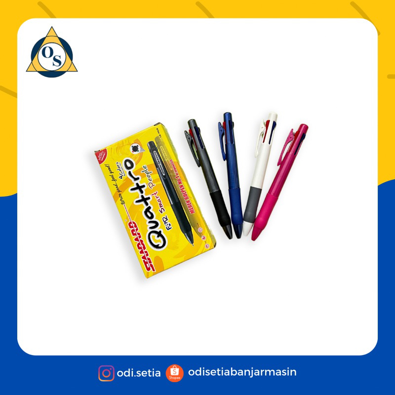 

PULPEN STANDARD QUATTRO MIX 4 WARNA 0,5mm