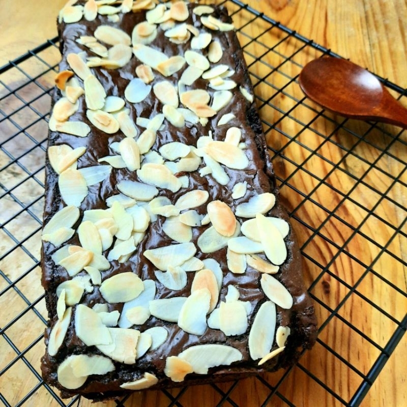 

Brownies topping almond