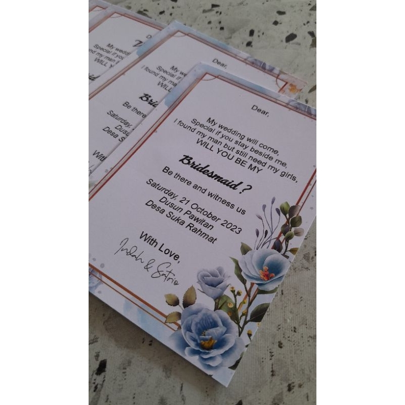 

Bridesmaids Card / Kartu Bridesmaid