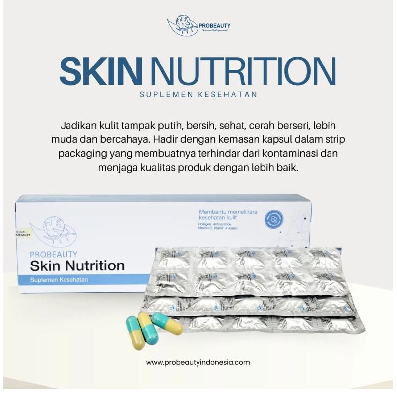 PROBEAUTY SKIN NUTRIENT ( KAPSUL COLLAGEN/ PEMUTIH / PENCERAH)