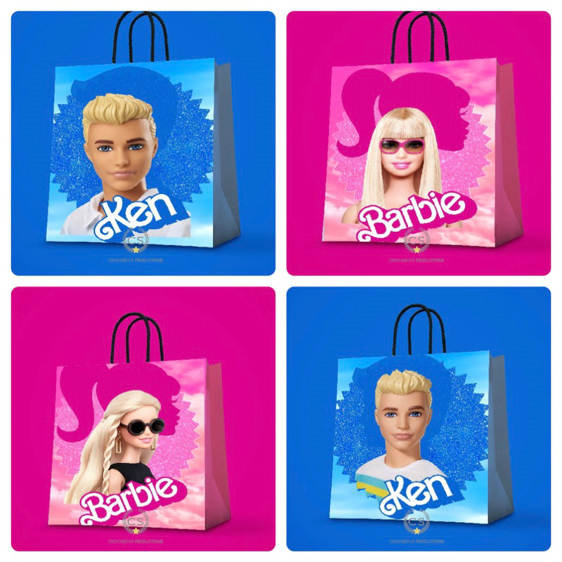 

Paperbag Custom Barbie Ken Hoodie Bag UlangTahun Anak Tas Kado tas Kertas Hampers Birthday