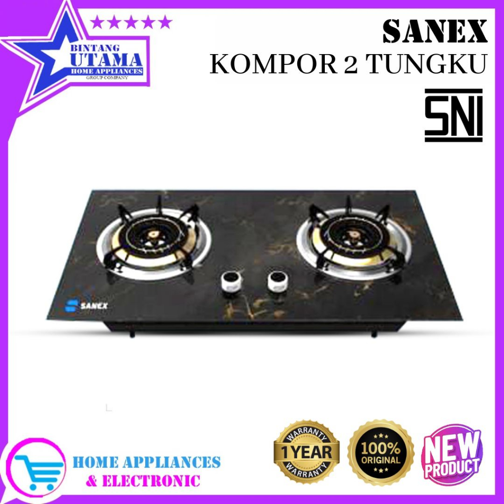 (COD) SANEX KOMPOR TANAM SN-KT201 / SN-KT301 / SN KT201 (2 / 3 TUNGKU) GARANSI RESMI