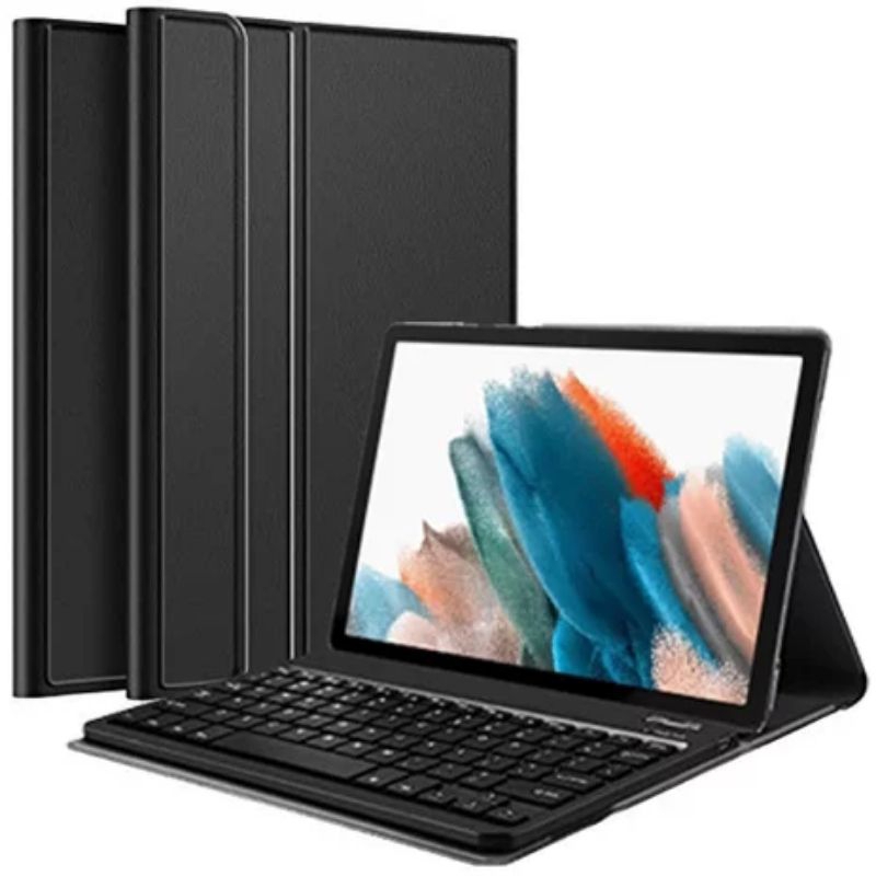 Case Samsung Tab A7 / Casing Samsung Tab A7 / Book Cover + Keyboard