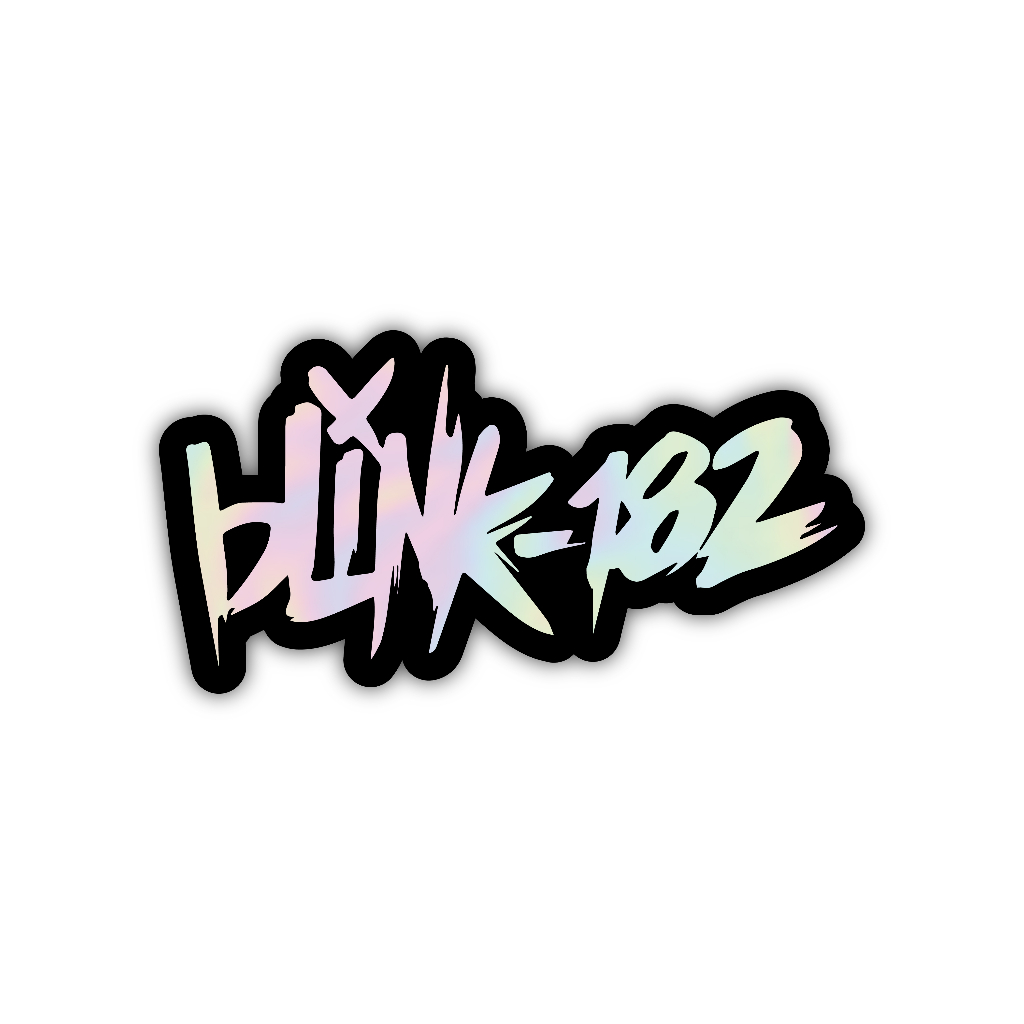 

sticer blink-182, stiker hologram satuan- Z023