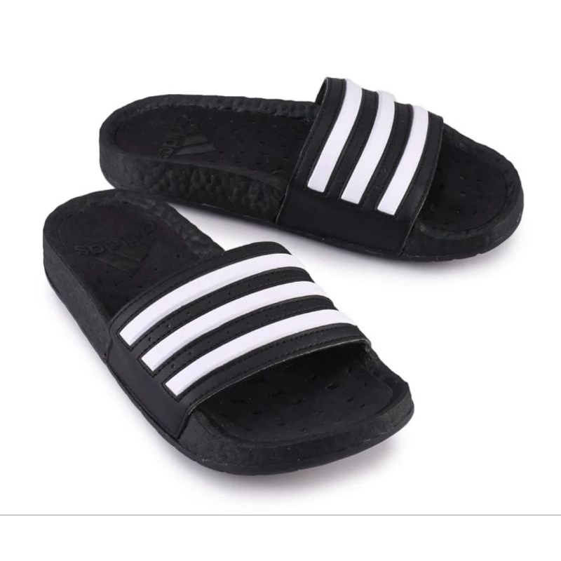 sandal lebaran pria adidas adilette boost slides core black FY8154 original