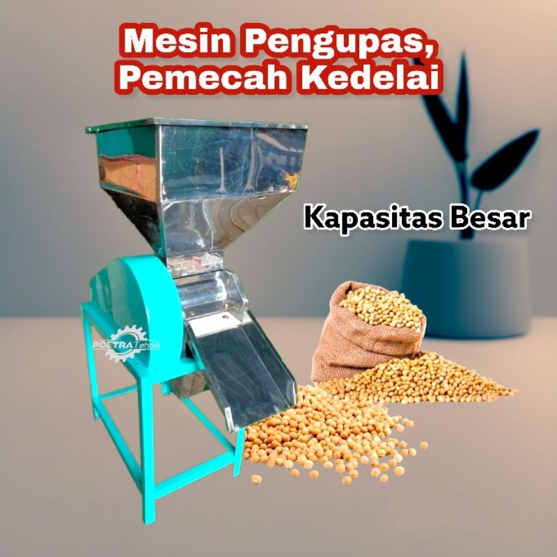 Mesin Kupas Pemecah Kedelai Otomatis - Pengupas Kulit Kedelai