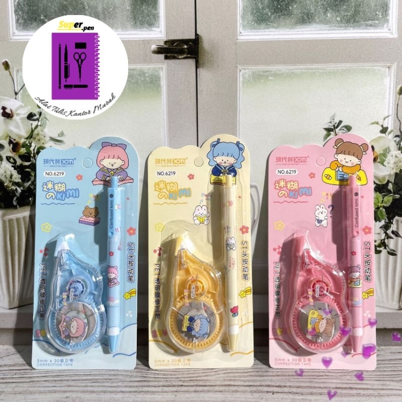 

Tip X Roll 2 in1 (correction tape + pulpen) cute girl cewe XDM-6219 PERLENGKAPAN ALAT TULIS KANTOR DAN SEKOLAH SUPER MURAH