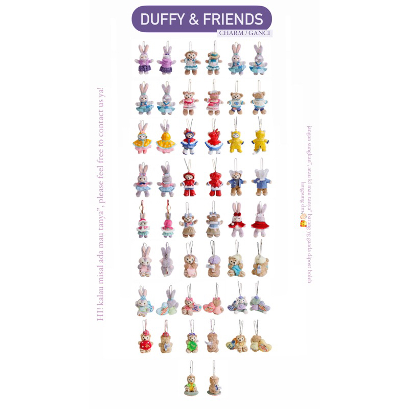 GANCI BAG CHARM DISNEY DUFFY&STELLALOU.