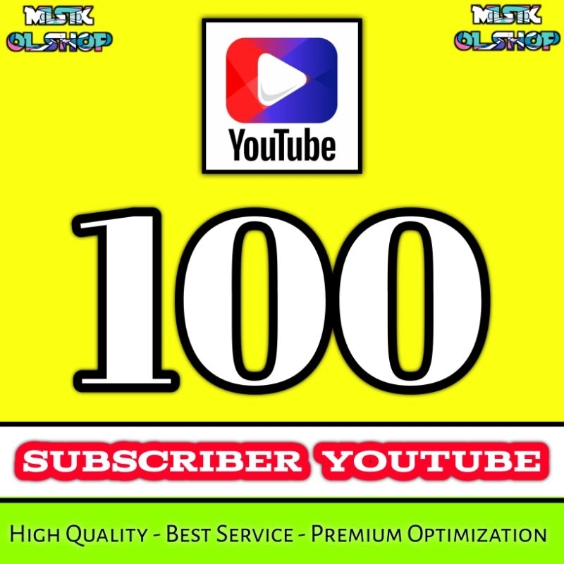 100 subscriber youtube garansi kualitas premium