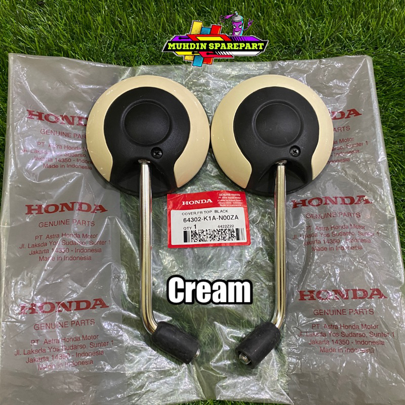 Kaca Spion Scoopy New prestige K2F 2021-2022-2023 cream krem original honda