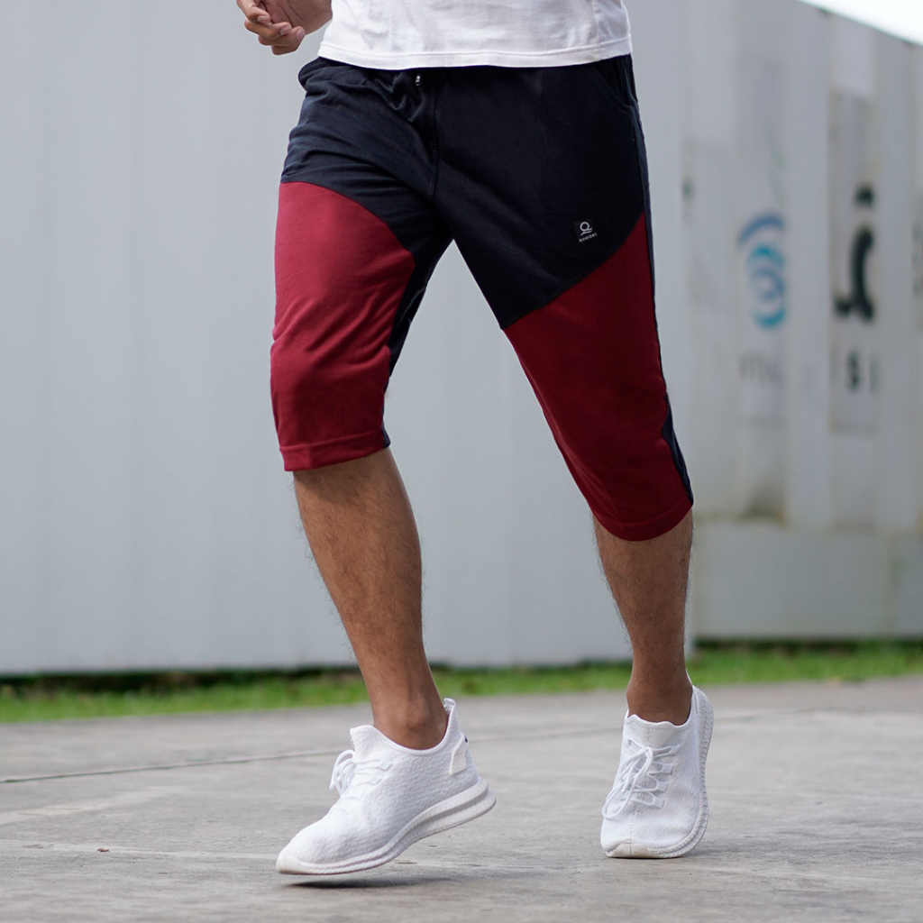Celana Olahraga Pria Celana Pendek Olahraga Pria Celana Pendek Pria Santai Celana Pendek 3/4 Pria QO