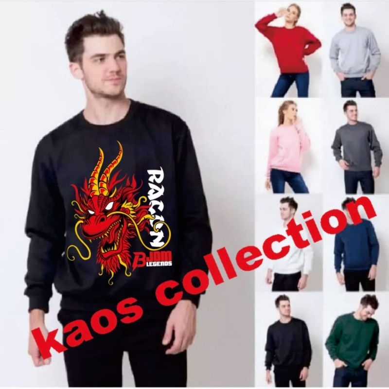 Sweater fashion Sweater terkini naga emas