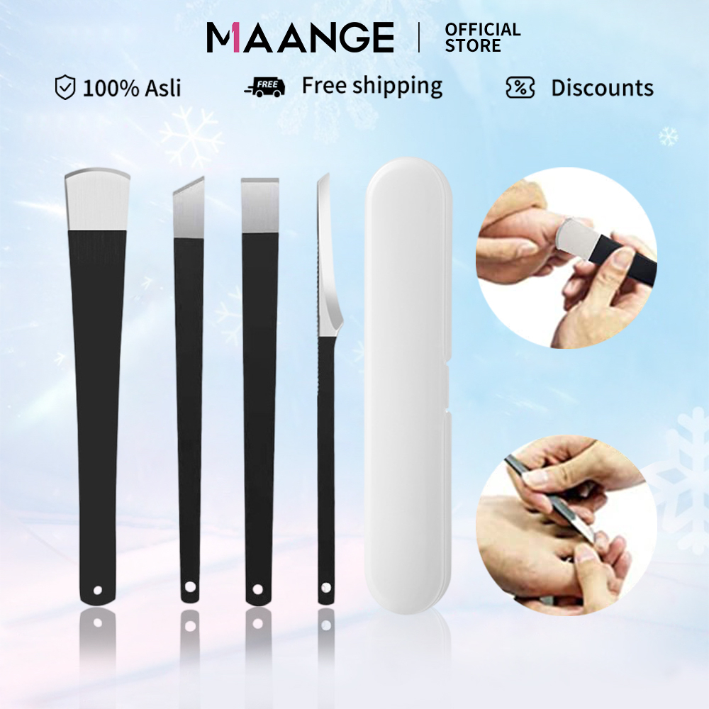 MAANGE 4Pcs Set Pisau Kuku / Manicure Pedicure Tools / Gunting Kutikula 1381