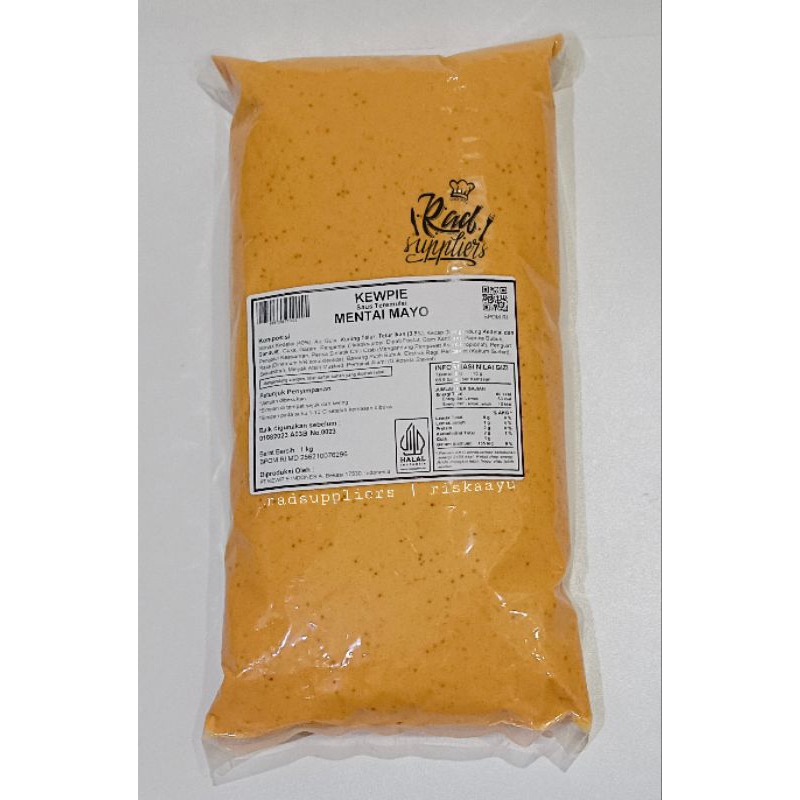 

Kewpie Mentai Mayo 1kg, Saus Mentai Mayo Kewpi, Halal, Best Seller..