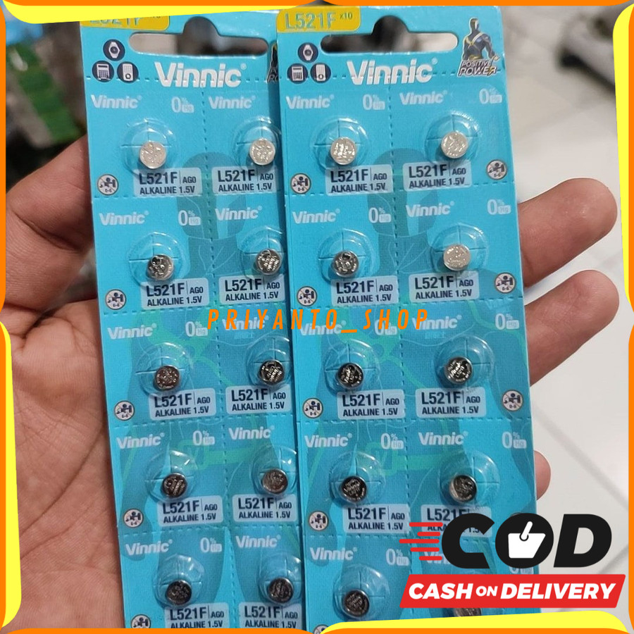 Batre baterai jam tangan Ori vinnic L521F AG0