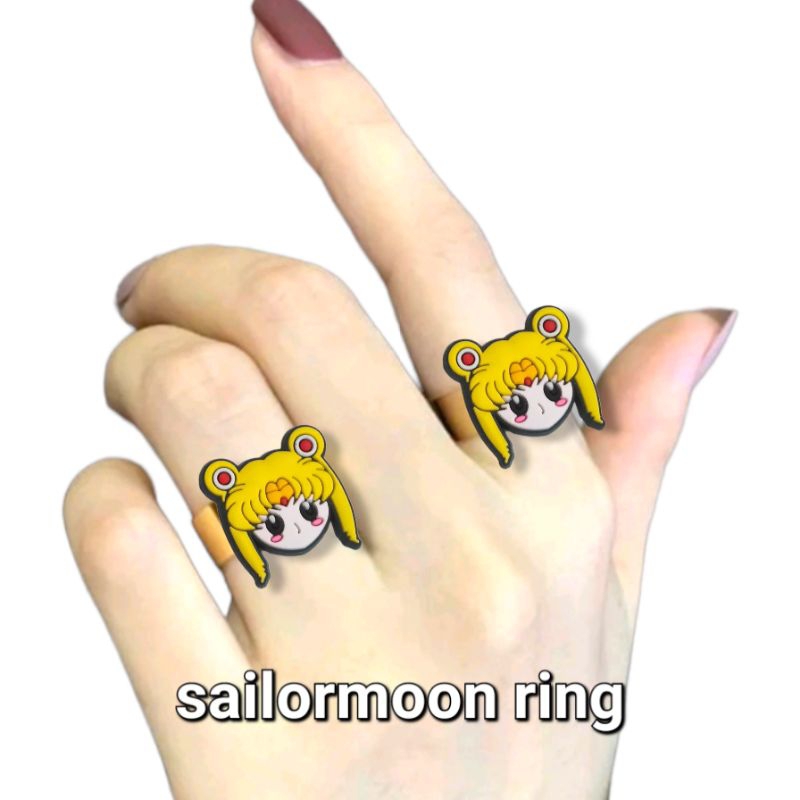 cincin titanium/cincin emas/cincin sailormoon/cincin cewek/cincin unisex/cincin anak/cincin motif sa