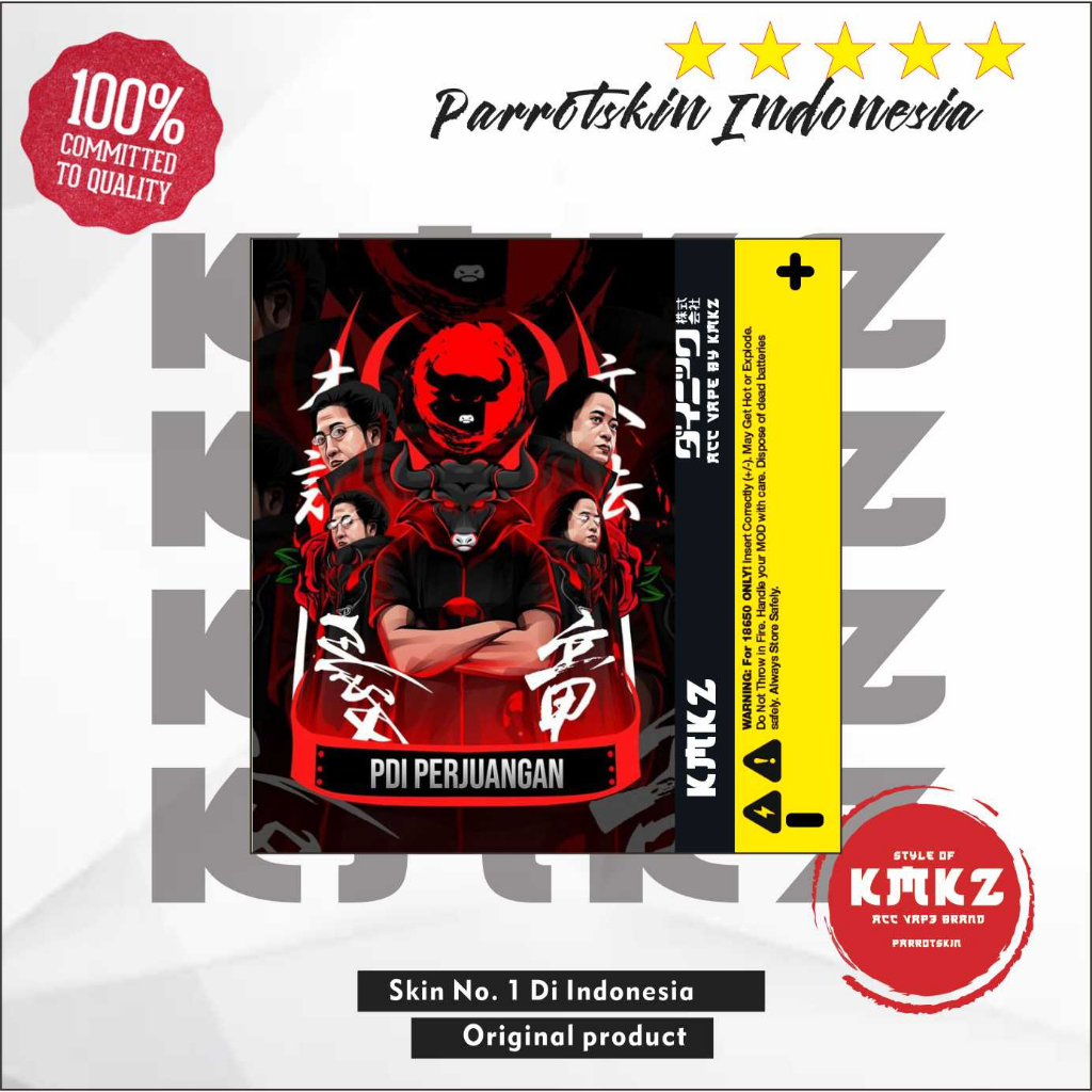 

Stiker Garskin Wrap Baterai 18650 21700 Edition Bisa custom PER BUAH