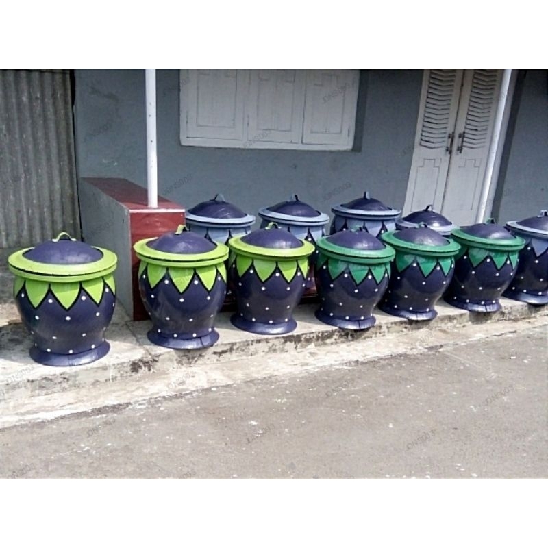 Bak sampah motif jumbo tempat sampah besar terlaris buah strawberry