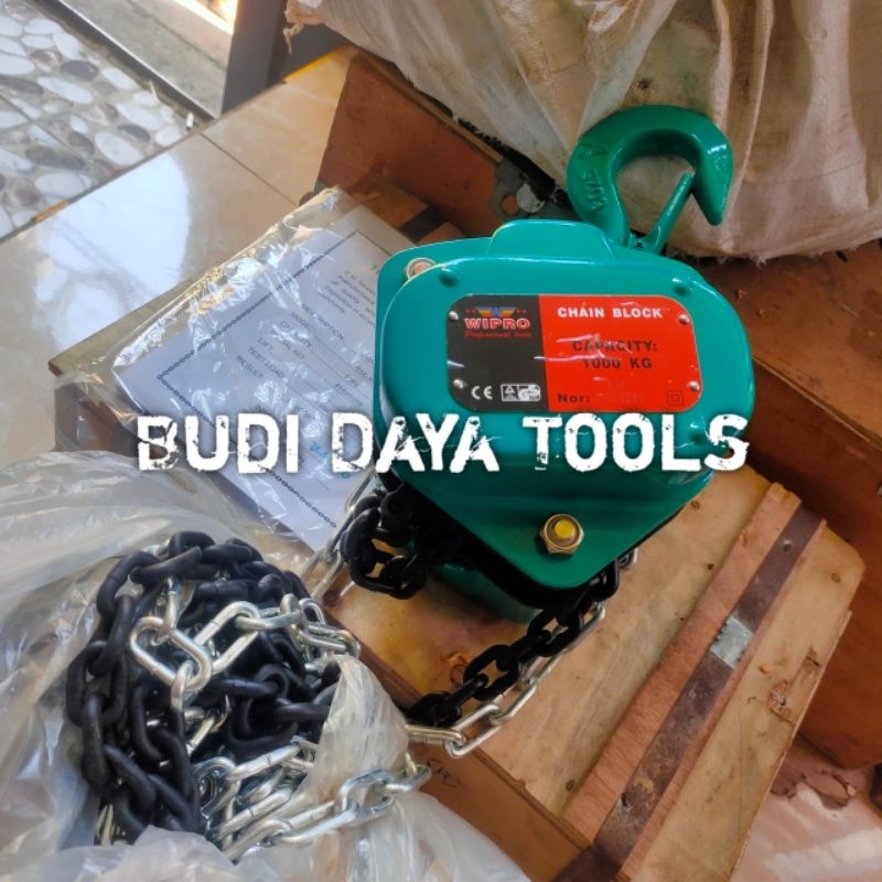 Chain Block Overload Protection Wipro 1 Ton × 3 Meter Made In China