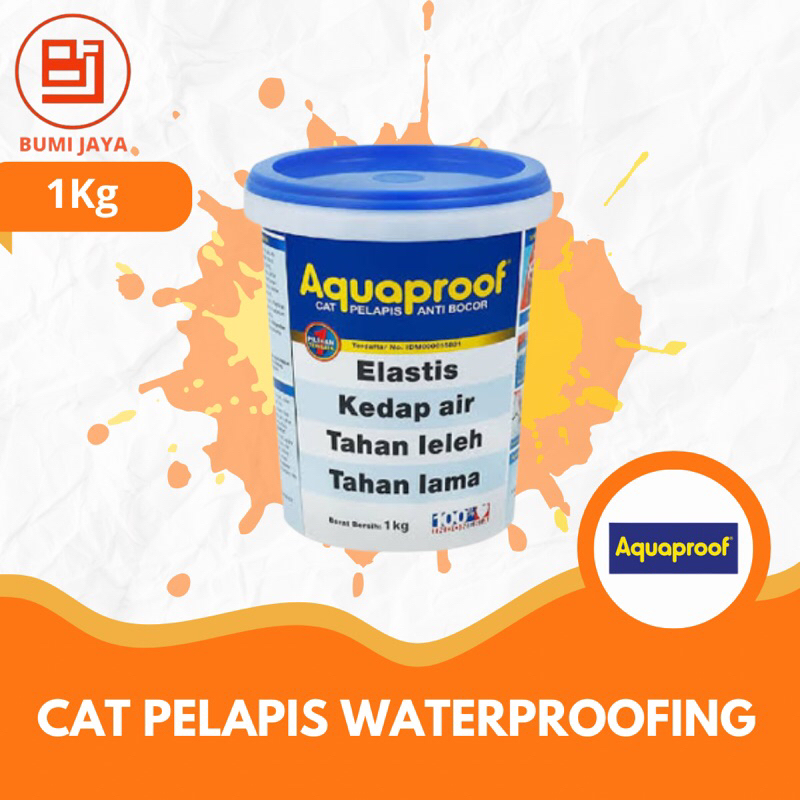 Cat tembok waterproofing Aquaproof abu abu 1kg