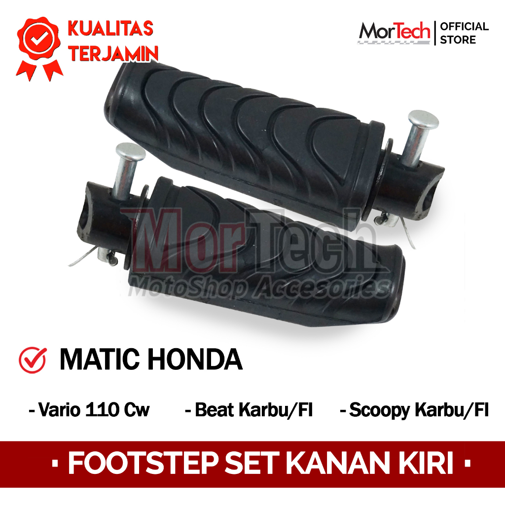 Karet Footstep Step Pijakan Kaki Belakang Honda Vario 110 Cw Karbu Beat Karbu/Fi Scoopy Karbu/Fi Spa