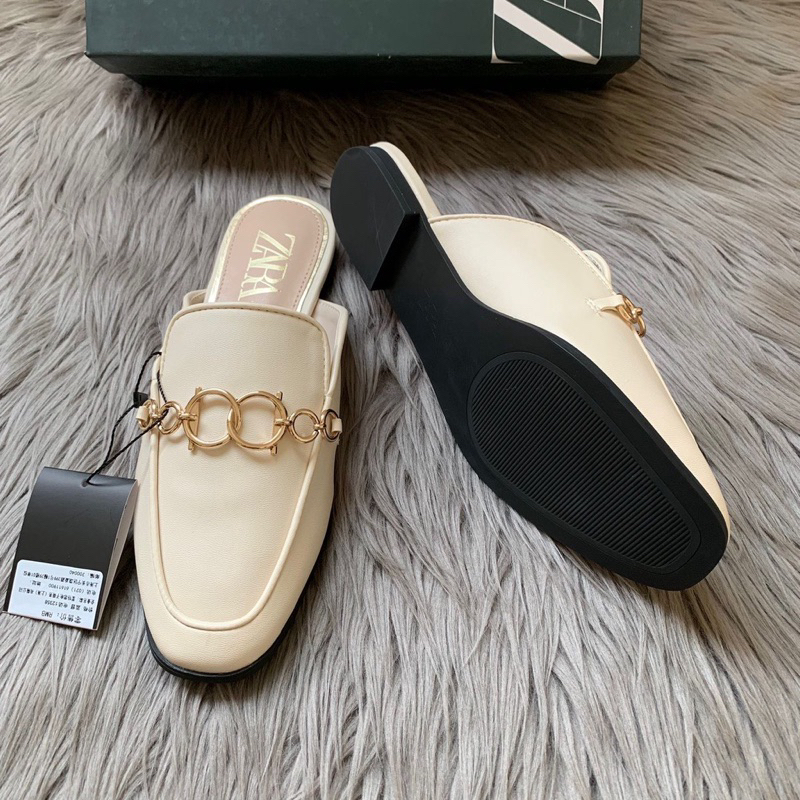 ZARA SANDAL WANITA MULES LOAFERS SEPATU