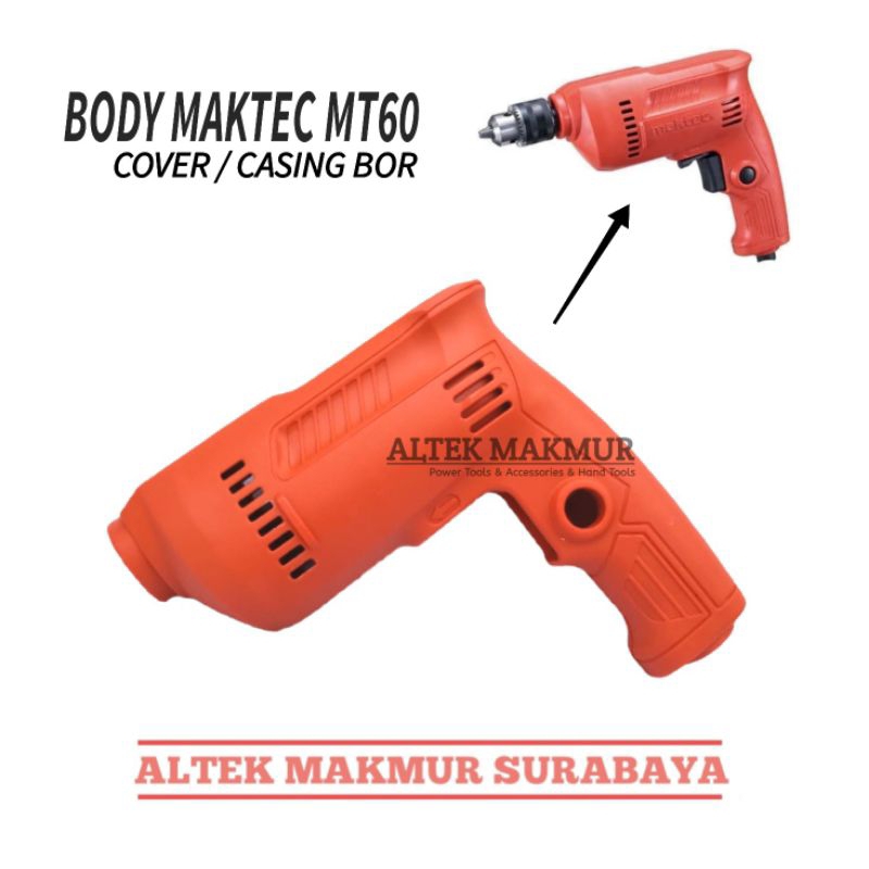 SPAREPART BODY BOX MESIN BOR MAKTEC MT60 / CASING COVER HOUSING CASE ELECTRIC DRILL MAKTEC MT 60 / B