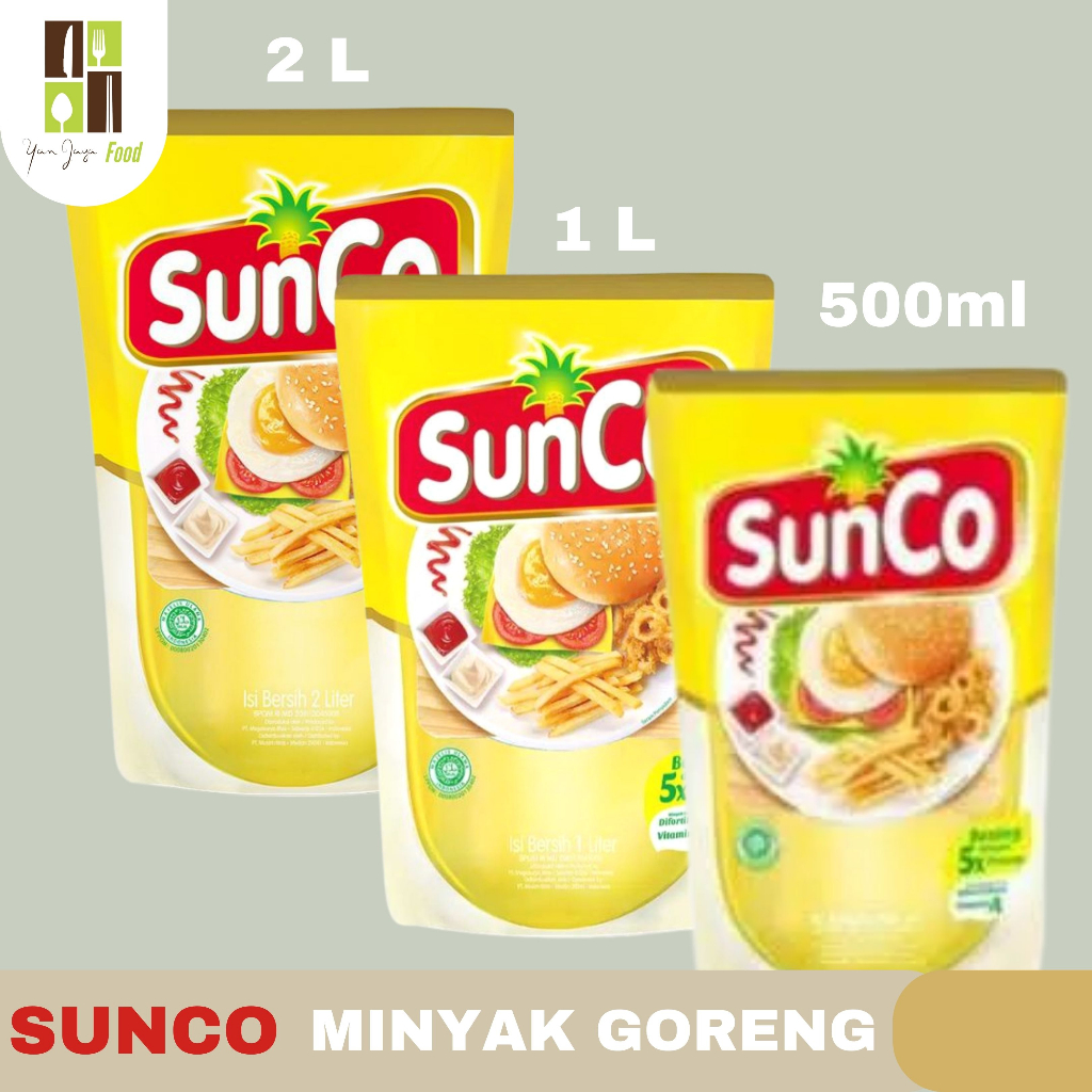 

Sunco Minyak Goreng Kemasan Pouch 1 Liter / 2 Liter