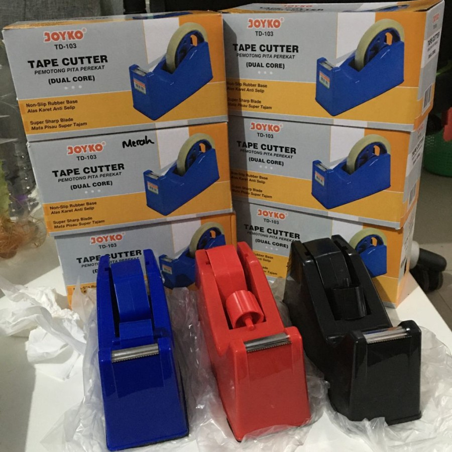 

Tape Cutter Joyko TD-103 DISPENSER ISOLASI Besar dan Kecil / Pemotong Pita Perekat