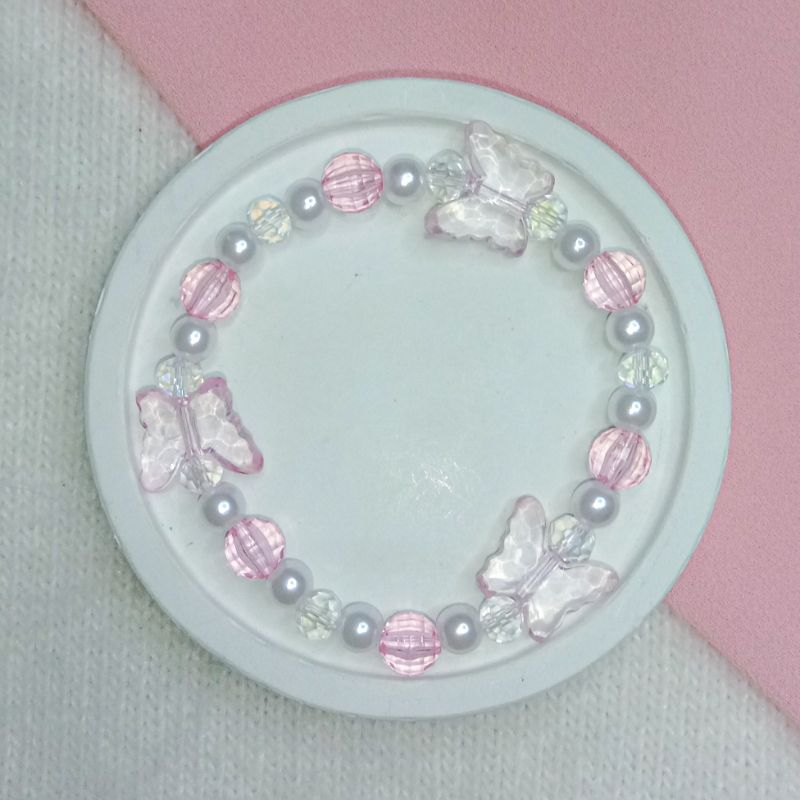 Gelang Beads kupu-kupu | Gelang Manik Kupu-Kupu