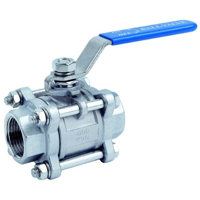 STOP KRAN AIR 3/8 INCH BALL VALVE SANKYO 3PC BODY STAINLESS