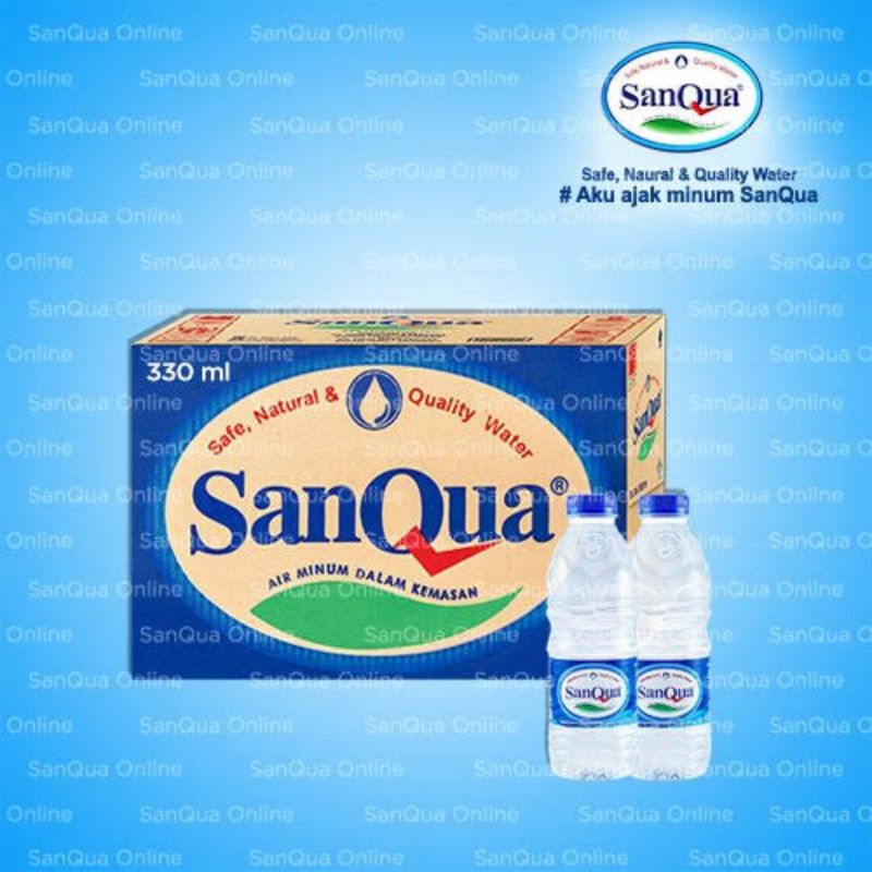 Sanqua Air Mineral 330ml Botol