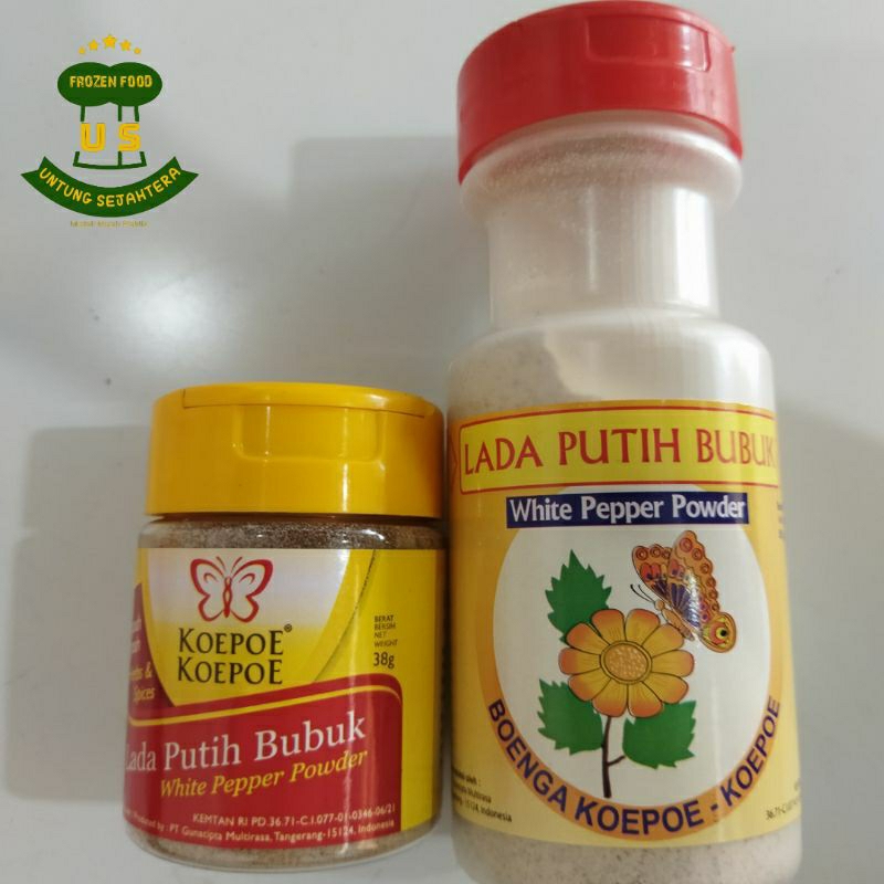 

Koepoe Koepoe Lada Putih Bubuk 85gr dan 38gr Lada Putih Bubuk kupu Merica bubuk