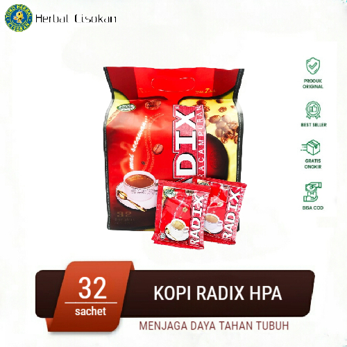 

Kopi Radix Hpa Original isi 32 sachet Malaysia