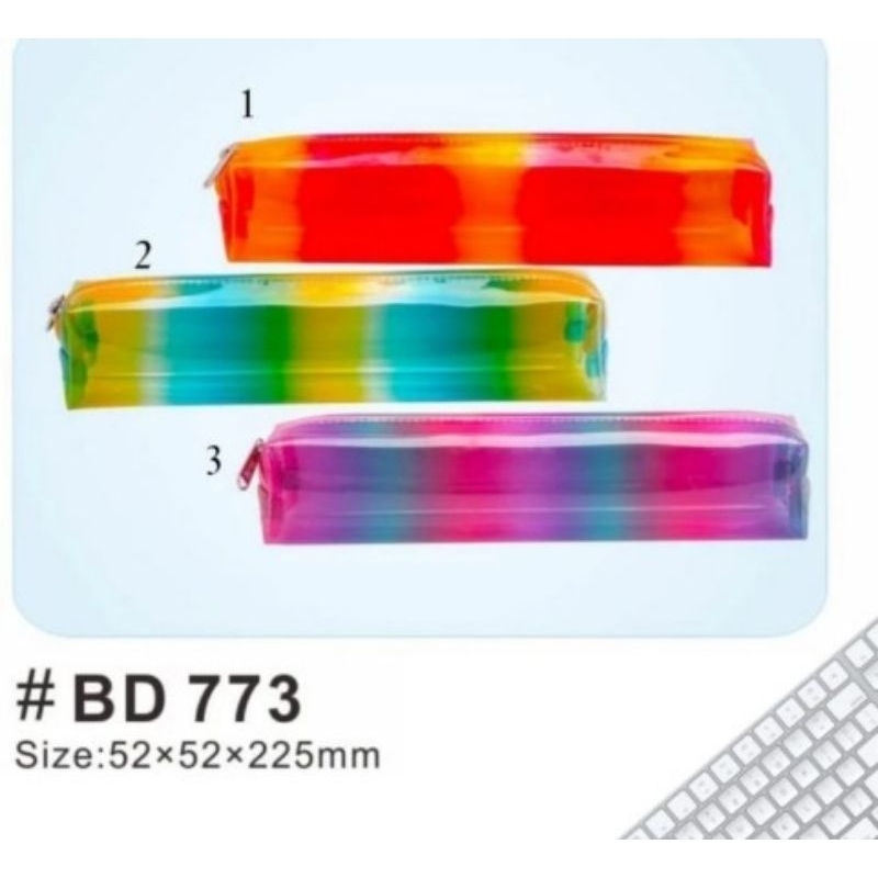 

SJS kotak pensil sleting XLJ bahan segi4/pencil case/tempat pensil-747