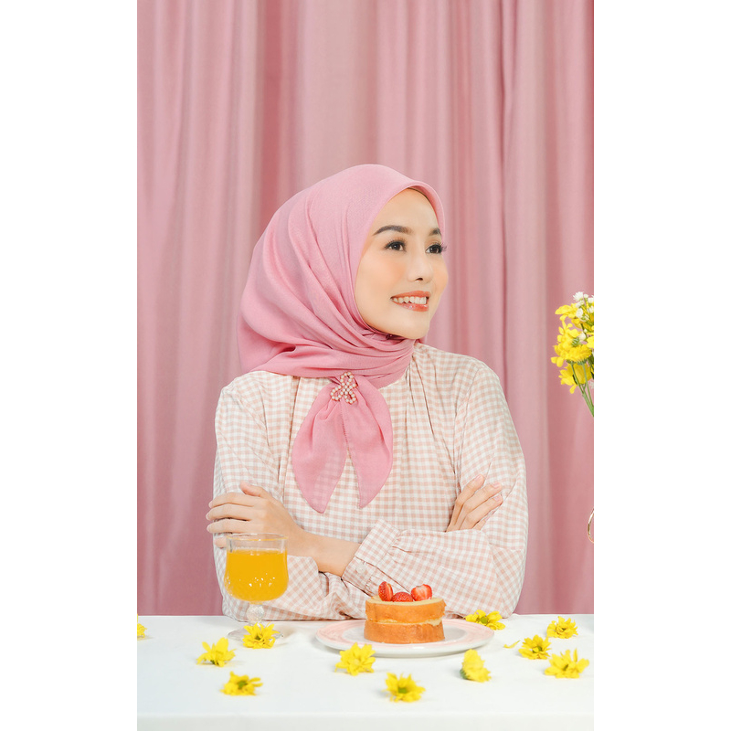 ARSSCARF - Kania Square - Blush / Hijab Segi Empat