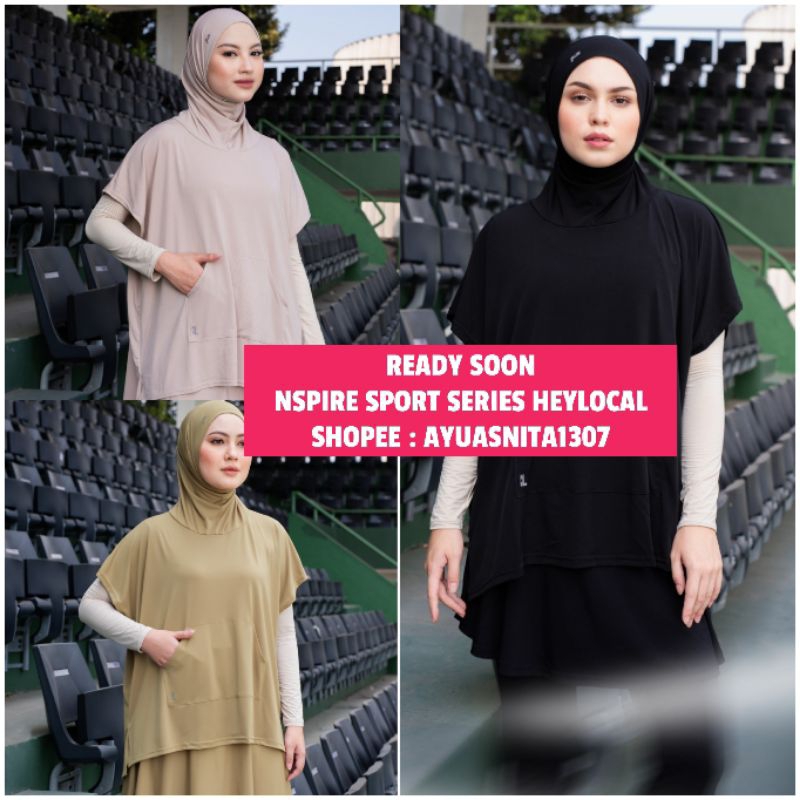 NSPIRE SPORT VEST HIJAB BLUSH BY LOCAL. ID