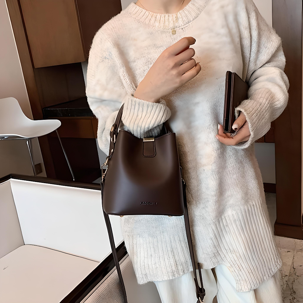 SweetSally Indian Sling Tas Selempang Wanita Indian Kulit Sintetis Ukuran 20x10x21 cm Tas Selempang 