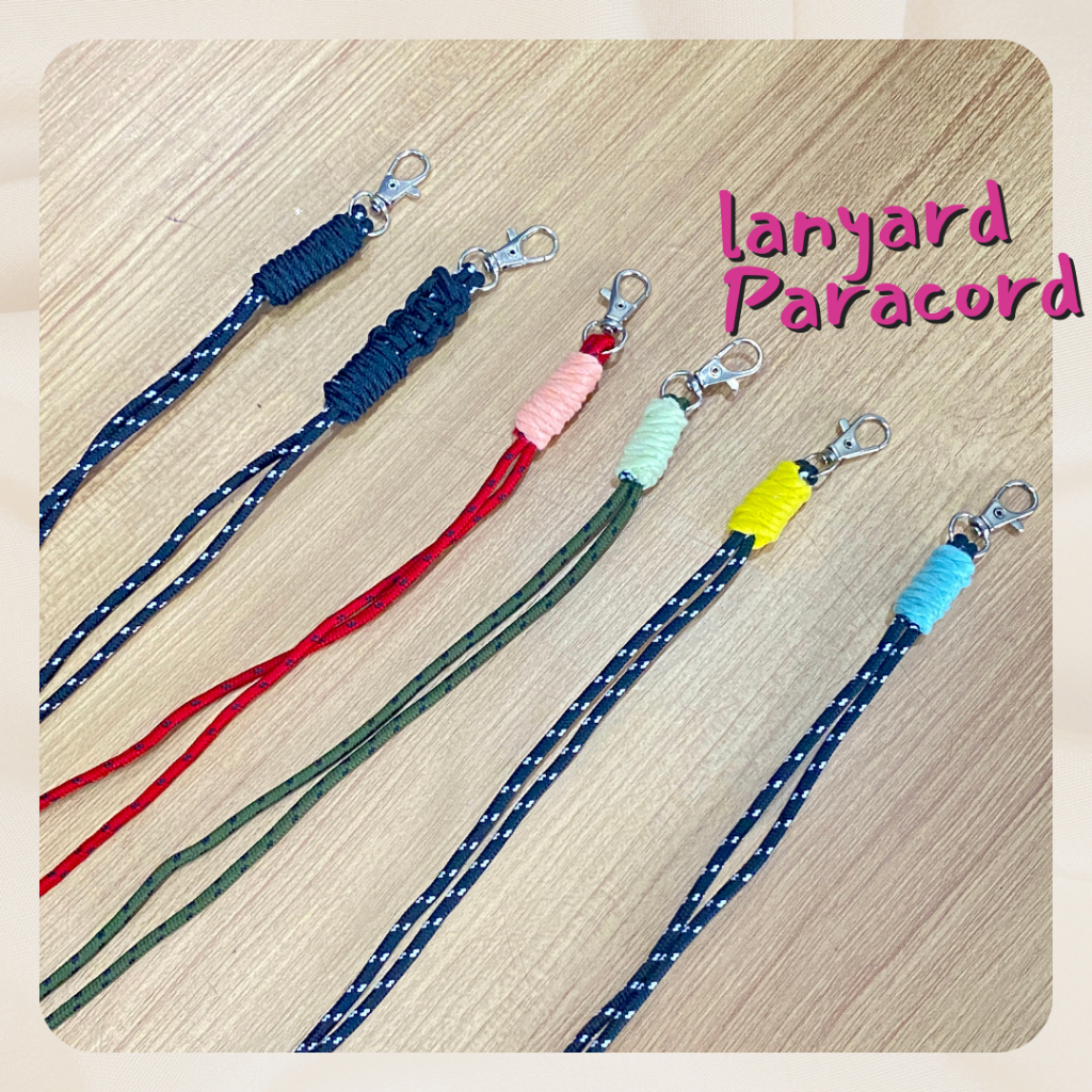 

JOY.CO Lanyard ID CARD Holder Name Tag Leather Paracord/ Id Card/ Name tag Paracord/Lanyard Pods