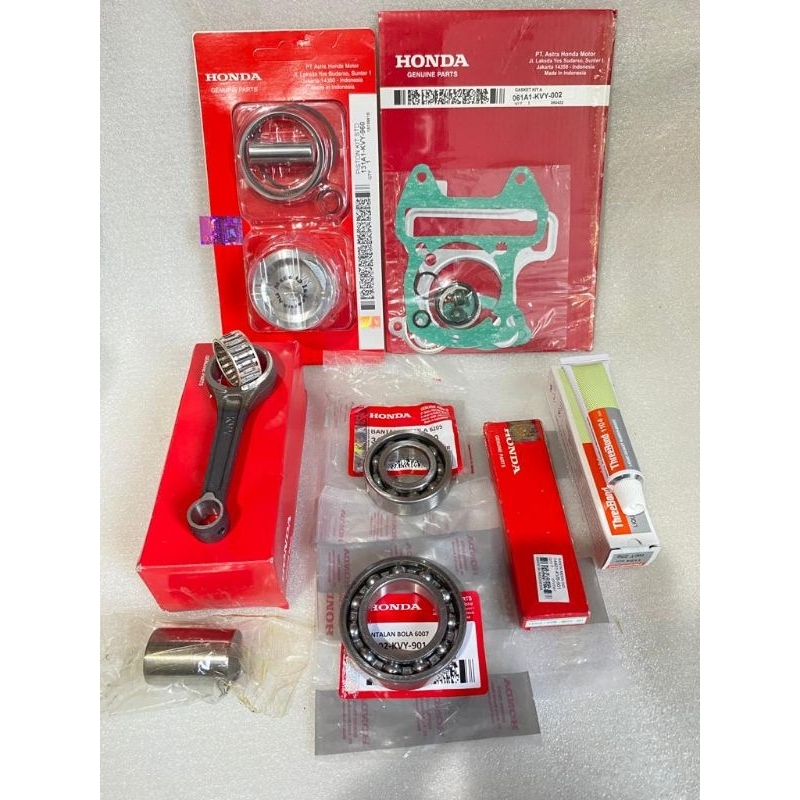 PAKET STANG SEHER PISTON HONDA BEAT KARBU/ SCOOPY KARBU/ SPACY KARBU ORI