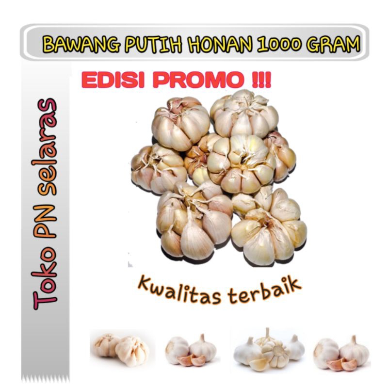 Bawang Putih Honan Import 1 kg edisi promo murah