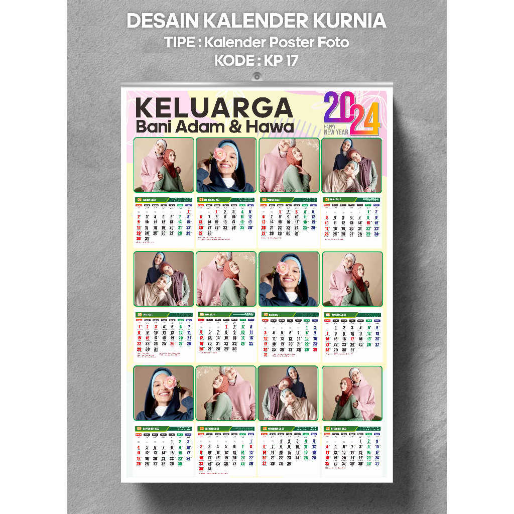 

Kalender 2025 Desain Isi 12 Foto