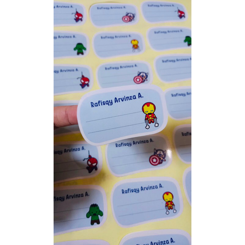

sticker buku non waterproof