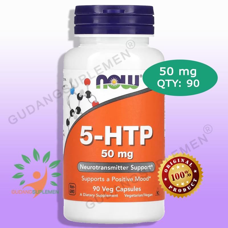 NOW 5-HTP 50 mg 90 Veg Capsules - 5 htp - 5htp
