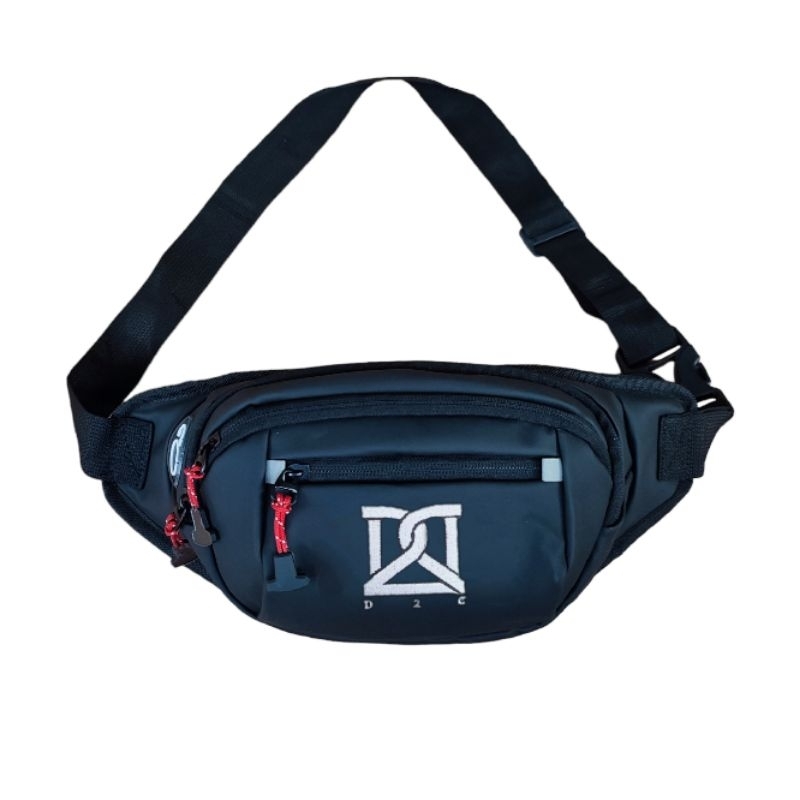 D2C l 4Resleting Waistbag Slingbag waterproof Tas Pinggang Selempang Anti Air Pria Wanita