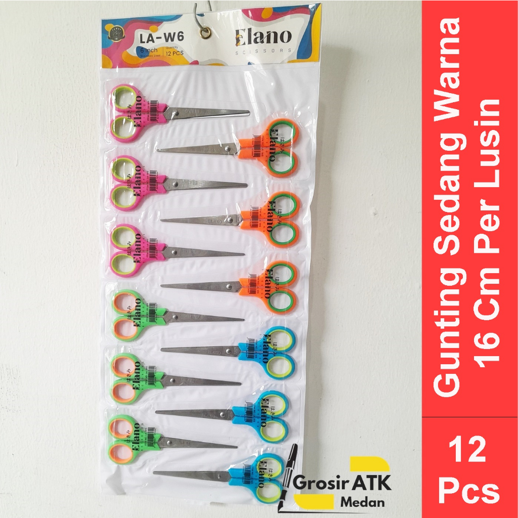 

Gunting Sedang Renteng 16Cm Murah/Gunting Sedang Warna