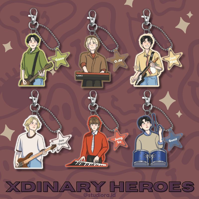 Keychain Ganci Akrilik Xdinary Heroes Merch