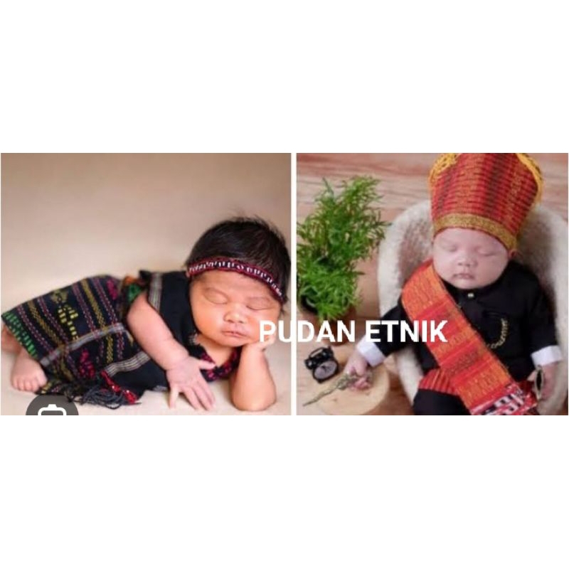 Kostum Bayi Perempuan Dan Lakj Laki Newborn Photoshoot Ulos Batak Sadum Ragihotang