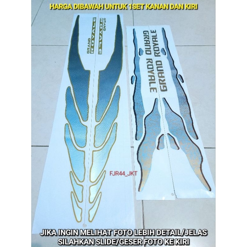 stiker grand royale / stiker grand royal / Sticker Stiker List Body Samping Panther Grand Royal Roya